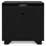 Londer - Two Drawer Night Stand - Black