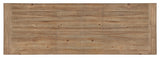 Vineyard Row - Rectangle Dining Table With 2-20" Leaves - Light Brown