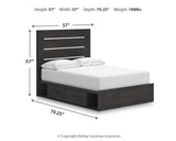 Hollivern - Panel Storage Bed