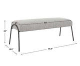 Jacobsen - Modern Bench - Gray