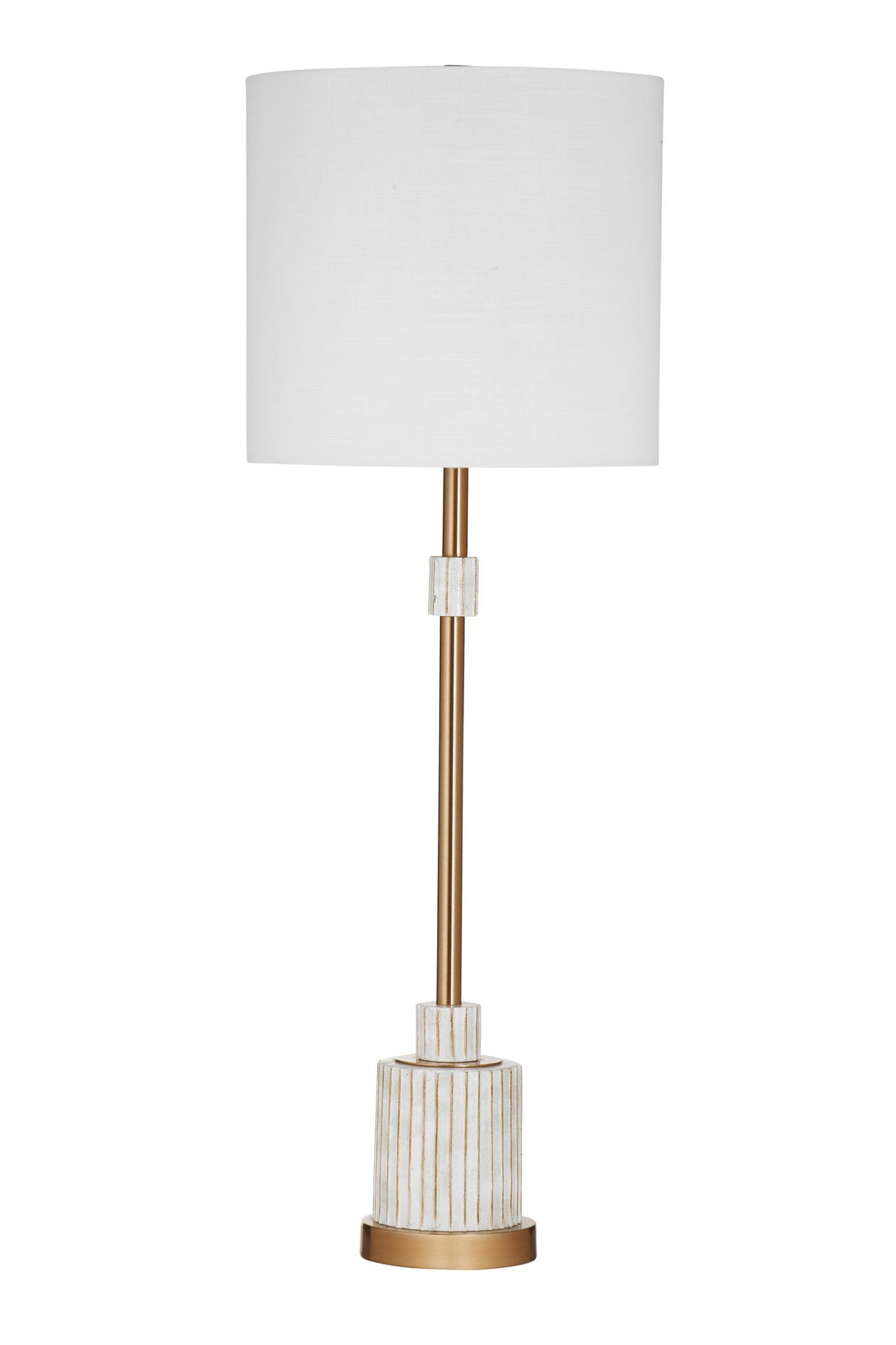 Alden - Table Lamp - White / Gold