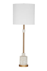 Alden - Table Lamp - White / Gold
