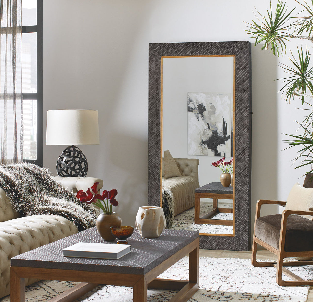 Big Sky - Floor Mirror With Jewelry Storage