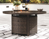 Chatham Railroad  - Medium Brown - 5 Pc. - Conversation Set with 4 Swivel Lounge Chairs