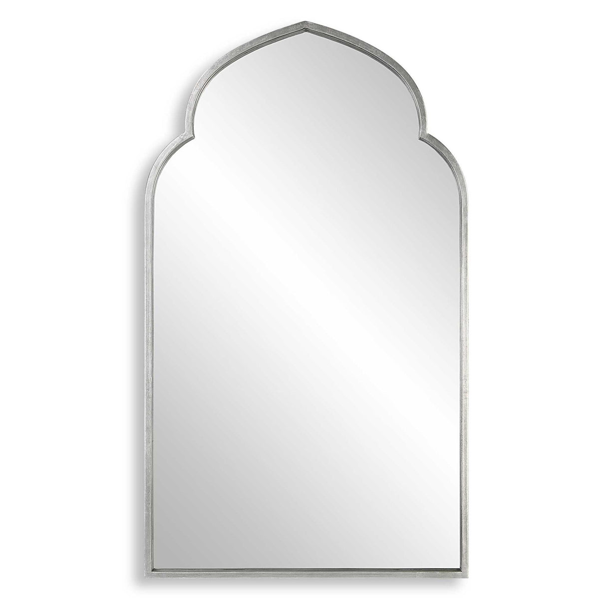 Moroccan Style Mirror - Soft Silver