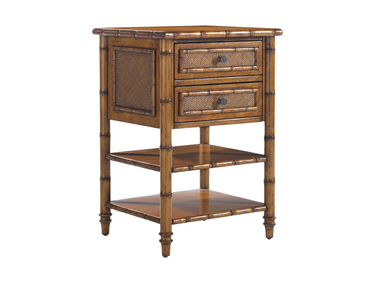 Island Estate - Ginger Island Bedside Chest - Dark Brown