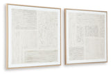 Andorfield - Wall Art Set (Set of 2) - Beige / Black / White