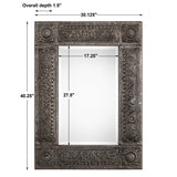 Mirror - Antiqued Rust Gray