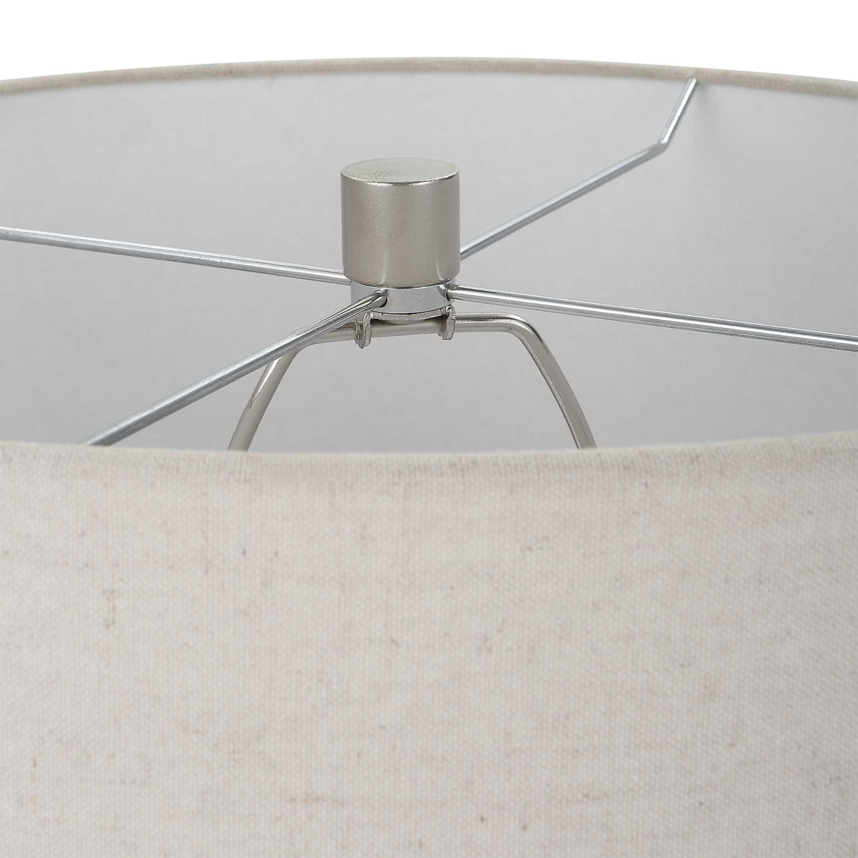 Contour - Metallic Glass Table Lamp - Gray, Dark