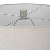 Contour - Metallic Glass Table Lamp - Gray, Dark