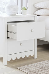 Hallityn - Two Drawer Night Stand - White