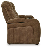 Wolfridge - Brindle - Power Reclining Sofa With Adj Headrest