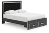 Zuraleus - Upholstered Panel Platform Storage Bed