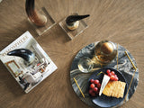 Zanzibar - Kenya Round Cocktail Table - Light Brown / Black