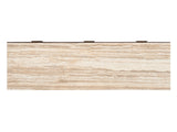Silverado - Tiburon Sideboard With Stone Top - Dark Brown