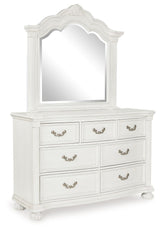 Montelaine - Dresser And Mirror - Antique White