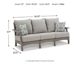Visola - Sofa with Cushion - Gray