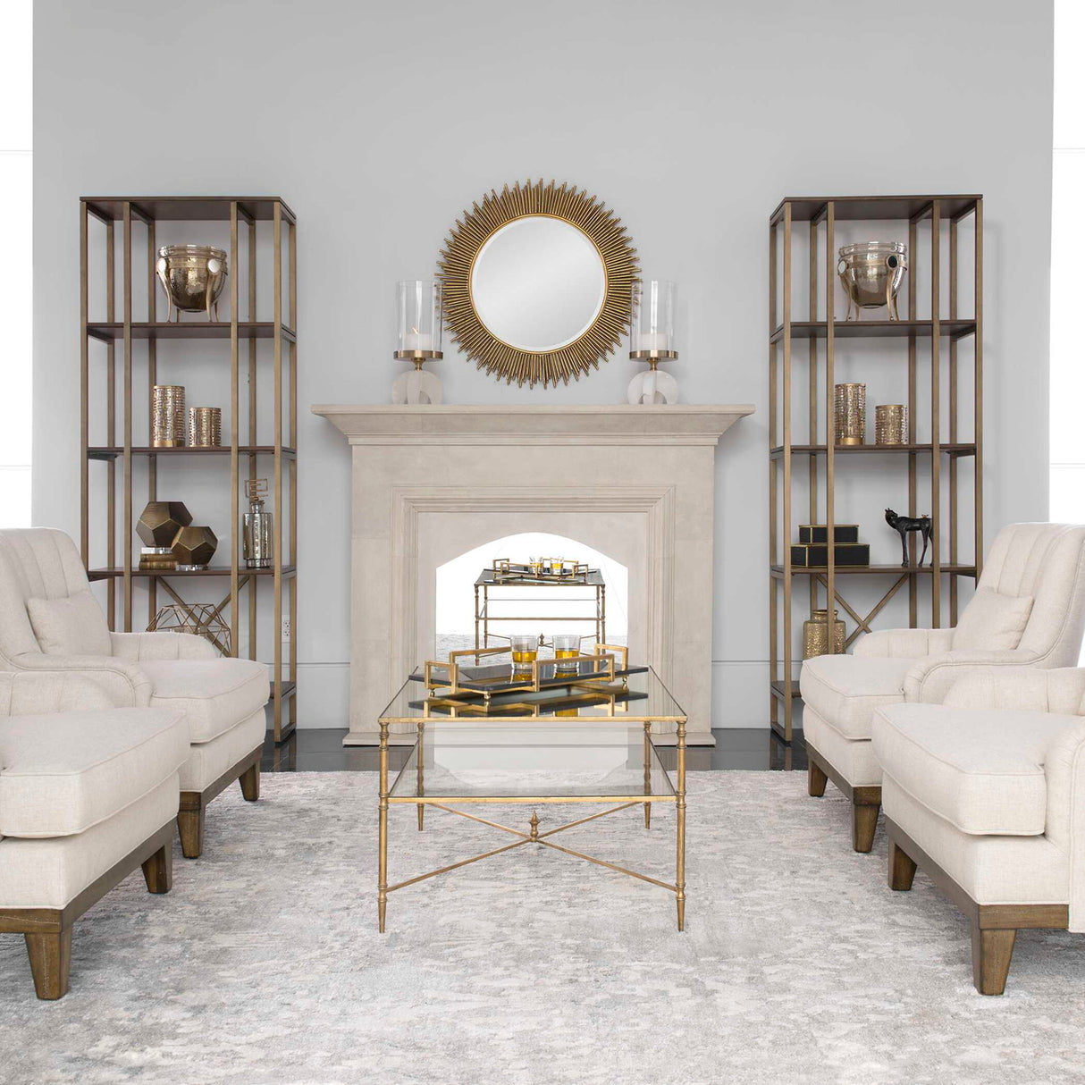 Karishma - Etagere - Antique Gold