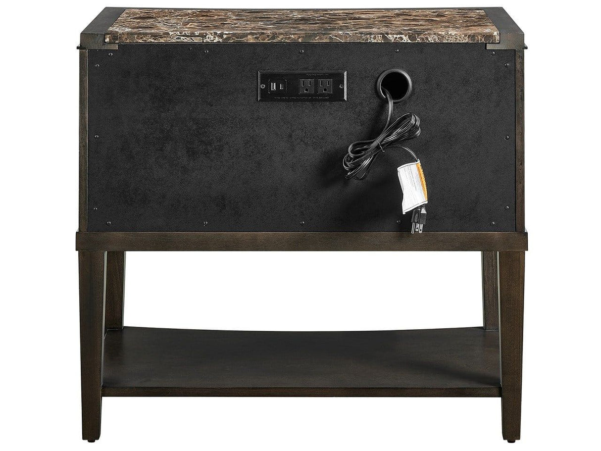 Fenwick - Emperador Nightstand - Dark Brown