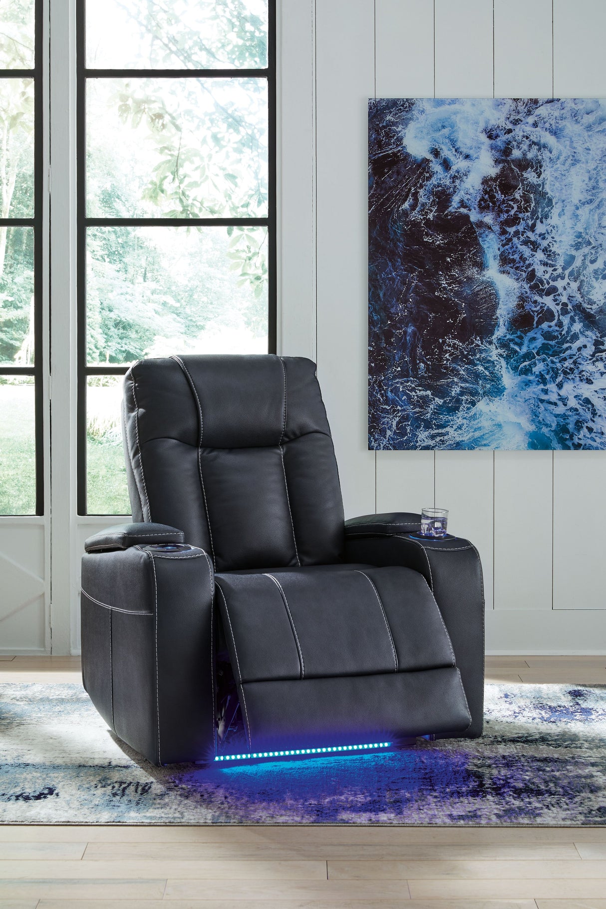 Feazada - Power Recliner With Adj Headrest