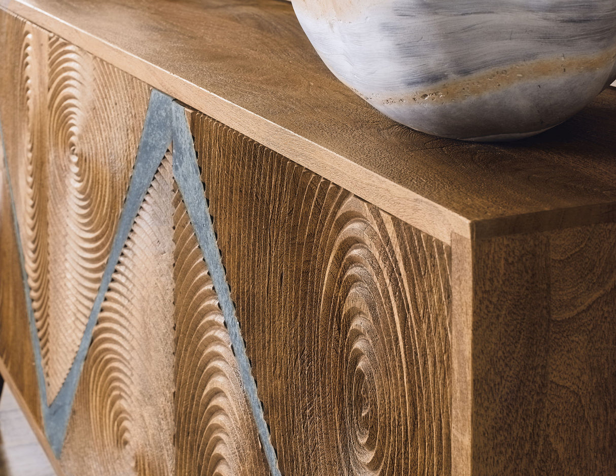 Commerce And Market - Vortex Credenza - Light Brown
