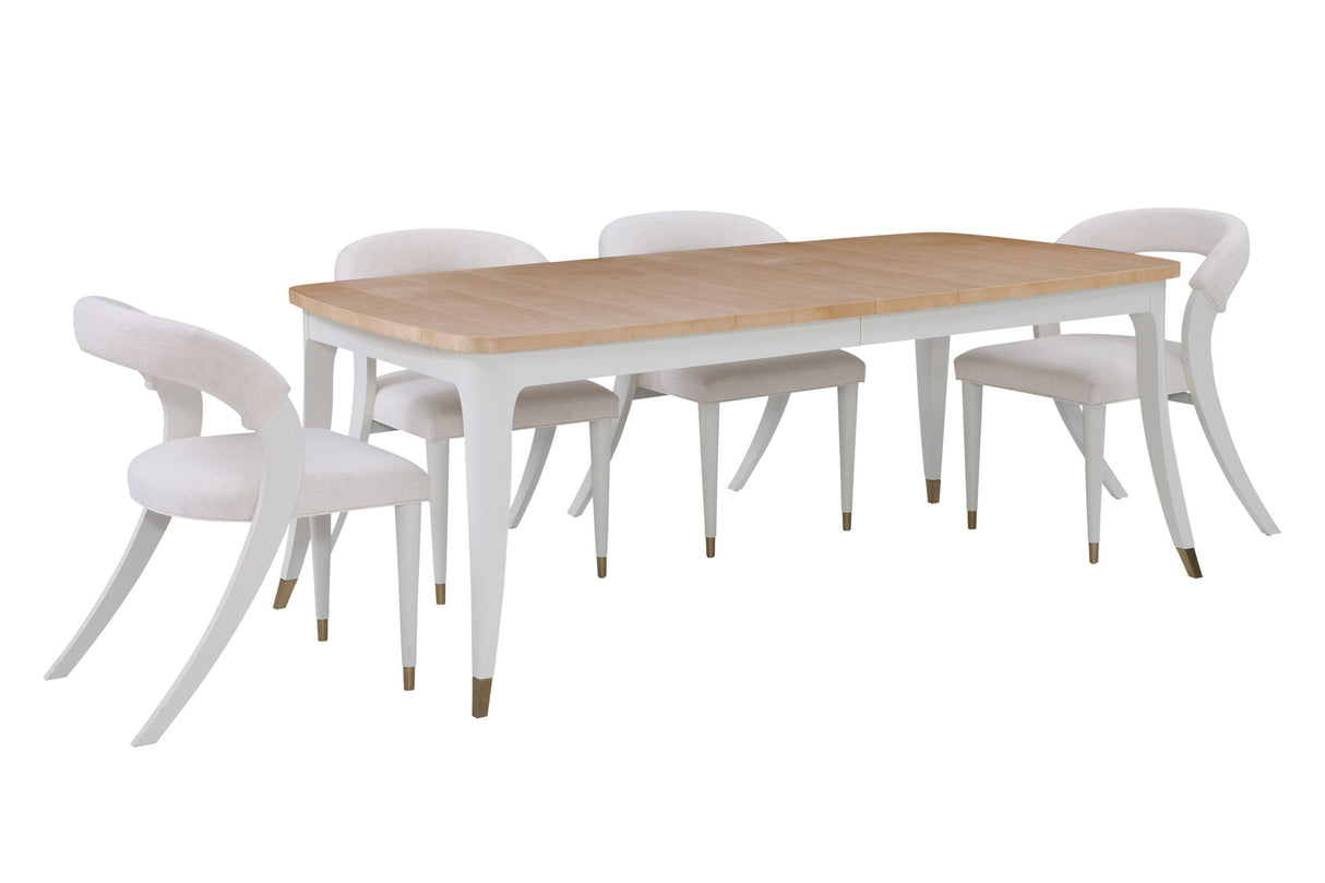 Winslet - Dining Table - Light Brown / White