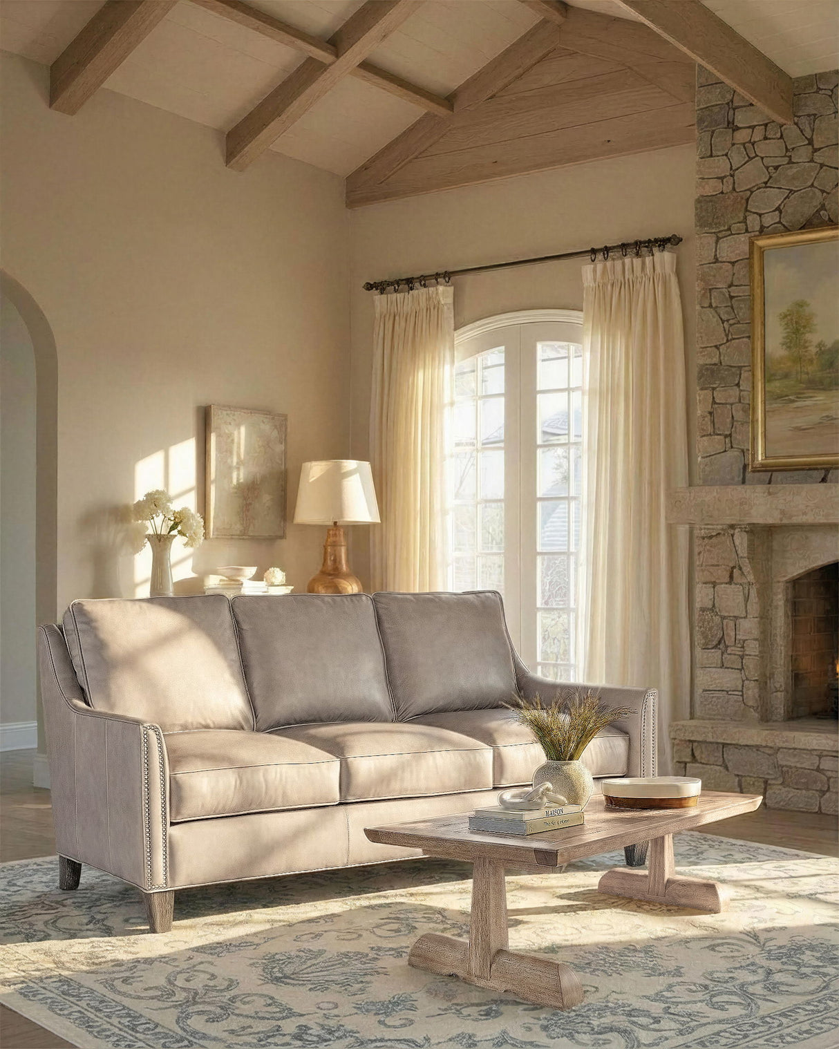 Vineyard Row - Entertainment Credenza - Light Brown