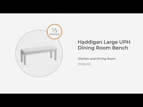 Haddigan - Dark Brown - Large UPH Dining Room Bench