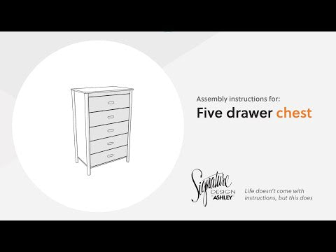 Cabinella - Tan - Five Drawer Chest