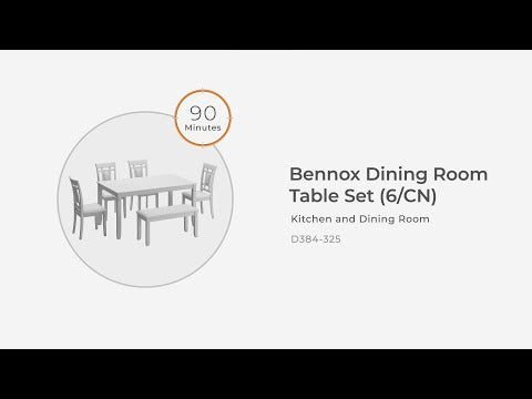 Bennox - Dining Room Table Set (Set of 6) - Brown