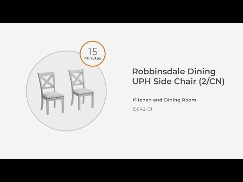 Robbinsdale - Antique White - Dining Upholstered Side Chair (Set of 2)