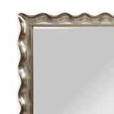 Pie - Crust Floor Mirror - Silver