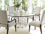 Laurel Canyon - Bollinger Round Dining Table With Glass Top