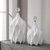 Klara - Bottles, Set Of 2 - White