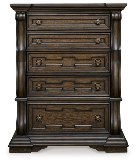 Maylee - Dark Brown - Five Drawer Chest