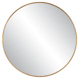 Junius - Large Round Mirror - Gold