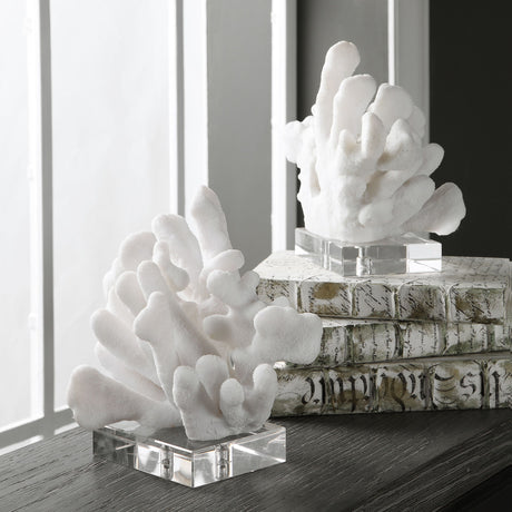 Charbel - Bookends, Set Of 2 - White