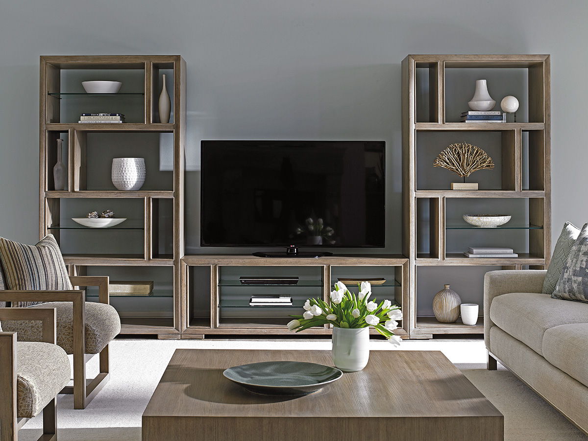 Shadow Play - Spotlight Media Console - Light Brown