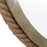 Melton - Round Pulley Mirror - Light Brown