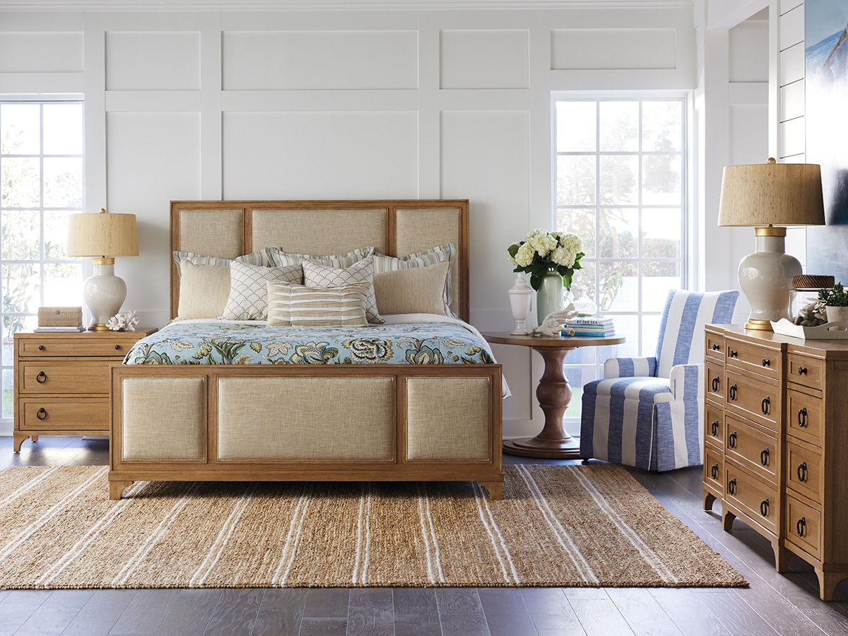 Newport - Crystal Cove Upholstered Panel Bed