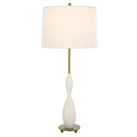 Annora - Glossy Table Lamp - White