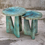 Nadette - Nesting Tables, Set Of 2 - Blue