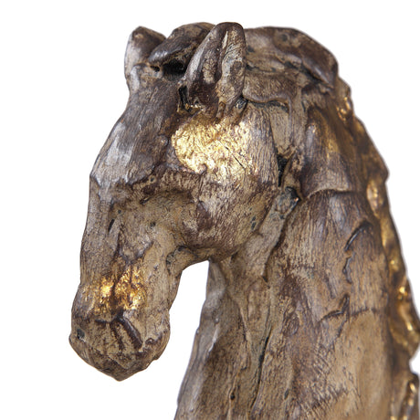 Caballo - Dorado Horse Sculpture - Gold