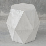 Volker - White Geometric Accent Table