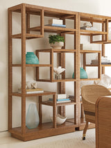 Palm Desert - Bryce Raffia Etagere - Dark Brown