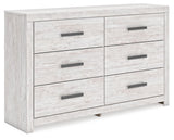 Cayboni - Six Drawer Dresser - Whitewash