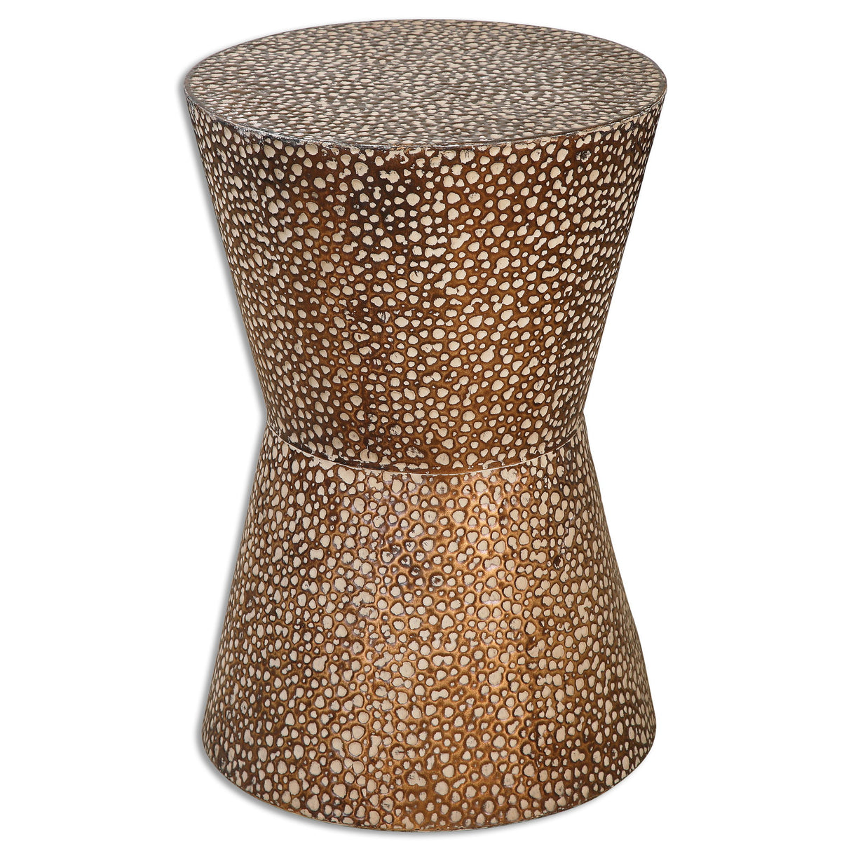Cutler - Drum Shaped Accent Table - Brown, Dark