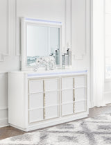 Chalanna - Dresser And Mirror - White