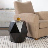 Volker - Black Geometric Accent Table