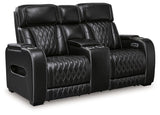 Boyington - 2 Pc. - Power Reclining Sofa And Loveseat - Black